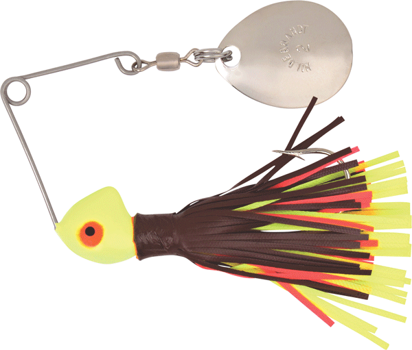 0.12 oz Spin Dandy - Chartreuse & Crawdad
