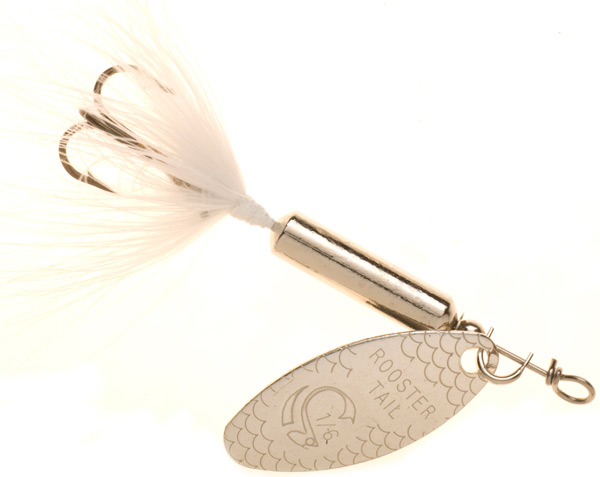 Worden's Original Rooster Tail - 1/6 oz. - Chrome White Tail