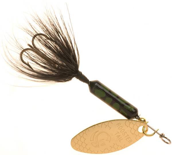 212-BCD 0.25 oz Original Rooster Tail, Black Coachdog