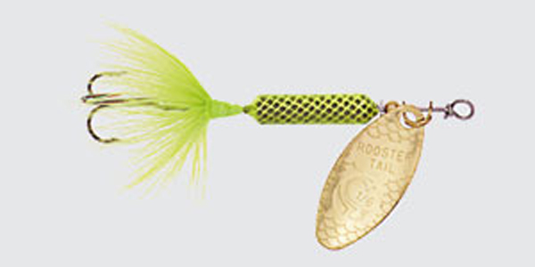 0.06 oz Original Rooster Tail - Hammered Chartreuse