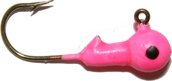 0.06 oz Ball Jig Head, Pink - 10 Per Bag