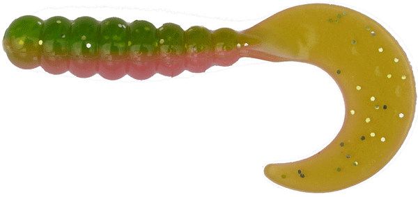 FG241 2 in. Fat Grub, Electric Chicken - Pack of 10