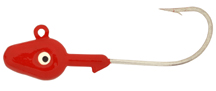 D1410-01 0.25 oz Double Eye Jig Head, Red - Pack of 10