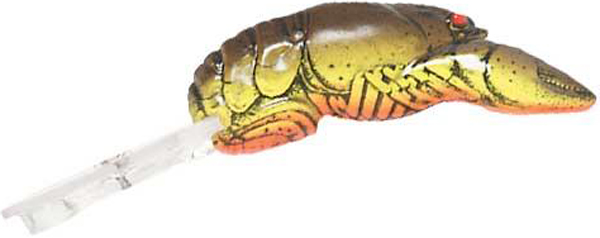 Rebel Crawfish - Chartreuse Brown - 1-1/2″ - 1/10 oz.