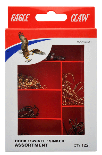 Hook - Sinker Swivel Assortment - 122 Piece