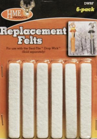 HME-DWRF Drop Wick Replacement Felts, Pack of 6