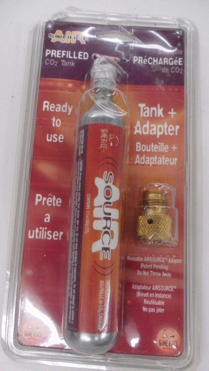 Picture of Diablo Marketing DM4TA 4 oz Game Face Airsource Co2 Tank with Adapter