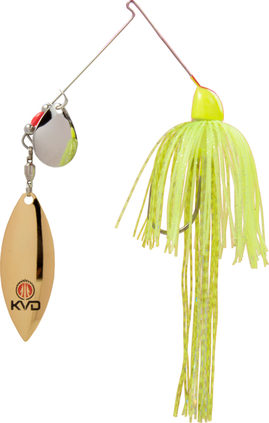 FSB38CW-201SG 0.37 oz KVD Finesse Spinnerbait, Super Chartreuse