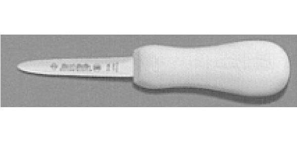 Dexter Russell S134PCP SANI-SAFE 3 Oyster Knife w/ Polypropylene White Handle, Carbon Steel