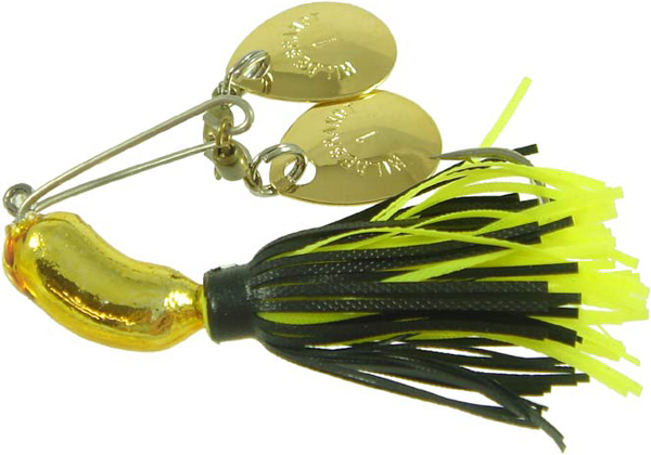 102G-C-B 0.25 oz Gold Nugget - Black & Chartreuse