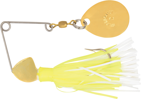 0.12 oz Spin Dandy - Gold, Chartreuse & White