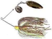 0.25 oz Spinnerbait Bronze - White