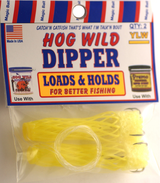 BDW55 Hogwild Dipper Worm, Yellow - Pack of 2