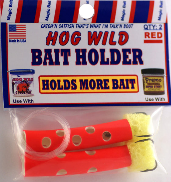 Hogwild Sponge Tube Bait Holder - RED