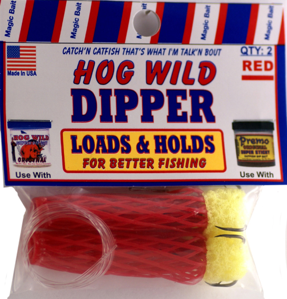 BDW23 Hogwild Dipper Worm, Red - Pack of 2