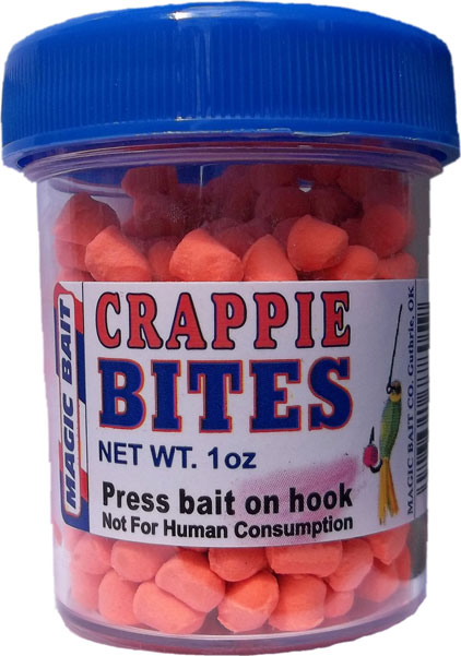 MAGIC-ORANGE 1 oz Fishing Crappie Bites - Orange