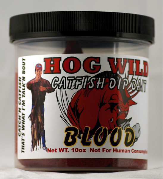 MAGIC-HWC 10 oz Catfish Hogwild Chicken Blood Dip Bait - Red