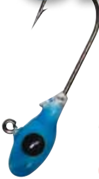 124MGH17-10 0.04 oz Mo Glo Jigheads - Blue