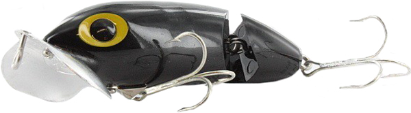 Arbogast Jointed Jitterbug - G620 - 2-1/2″ - Black