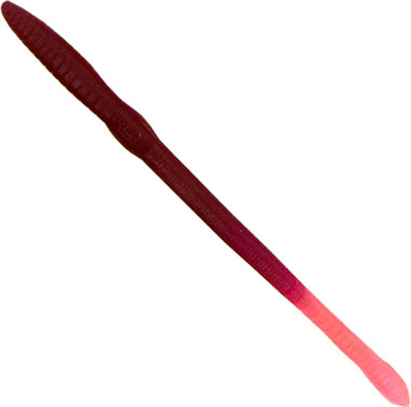 8 in. Scoundrel Worm, Purple with Pink Tail - Pack of 12