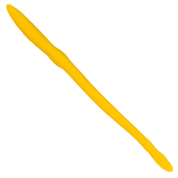 8 in. Scoundrel Worm, Yellow - Pack of 12