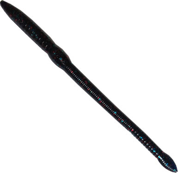 337-99-7 8 in. Scoundrel Worm, Junebug Red Metal Flake - Pack of 12
