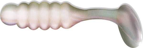 Charlie Brewer's Crappie Slider Grub - 1″ - Pearl