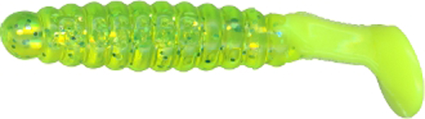 Charlie Brewer's Crappie Slider Grub - 1-1/2' - Lemonade