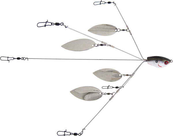 YBLW3TSK1 Flash Mob Ultra Light Wire Multi-Bait Rig, 3 Wire