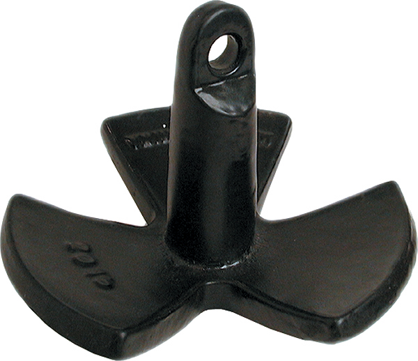 20 lbs Black Vinyl Coated River Anchor
