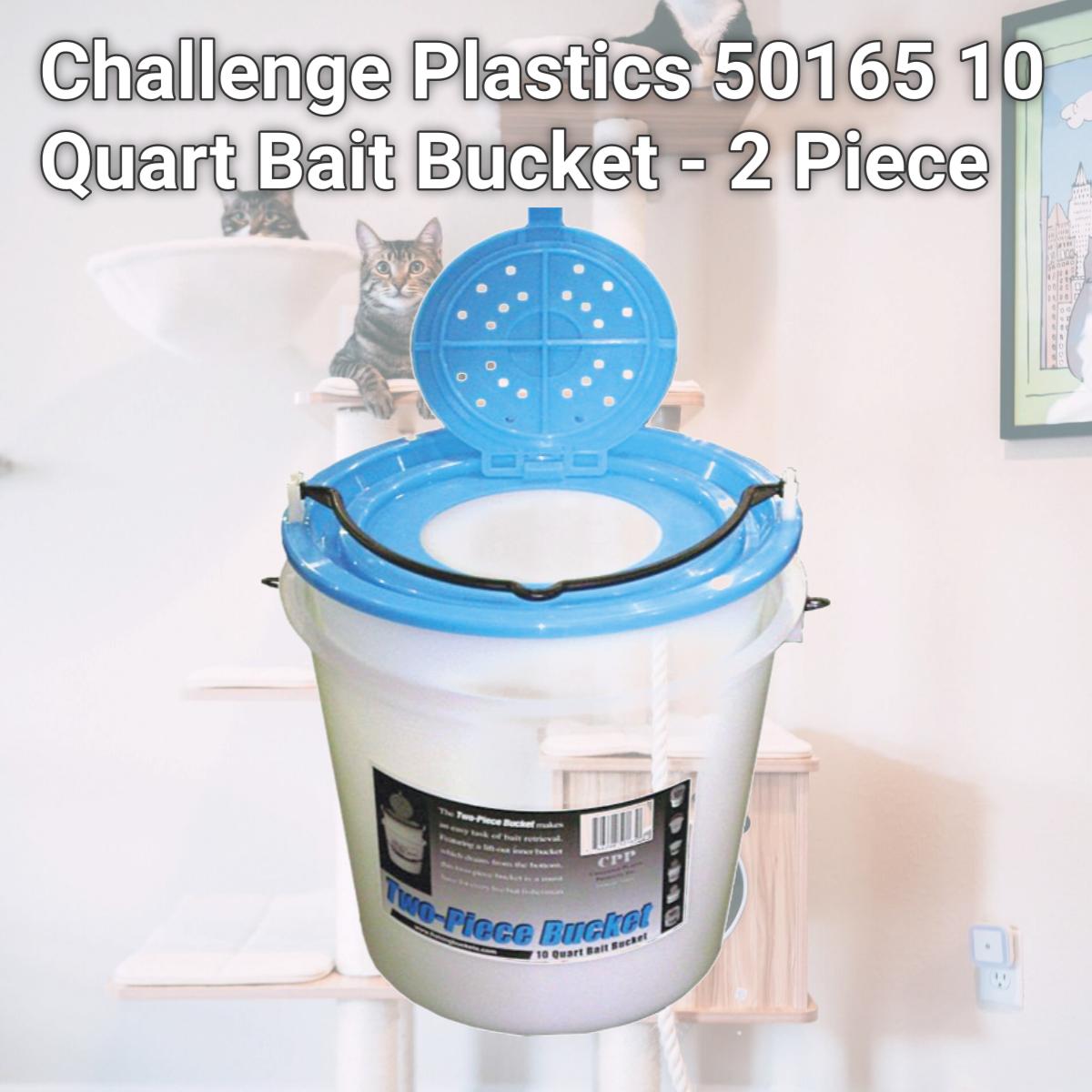 Picture of Challenge Plastics 50165 10 Quart Bait Bucket - 2 Piece
