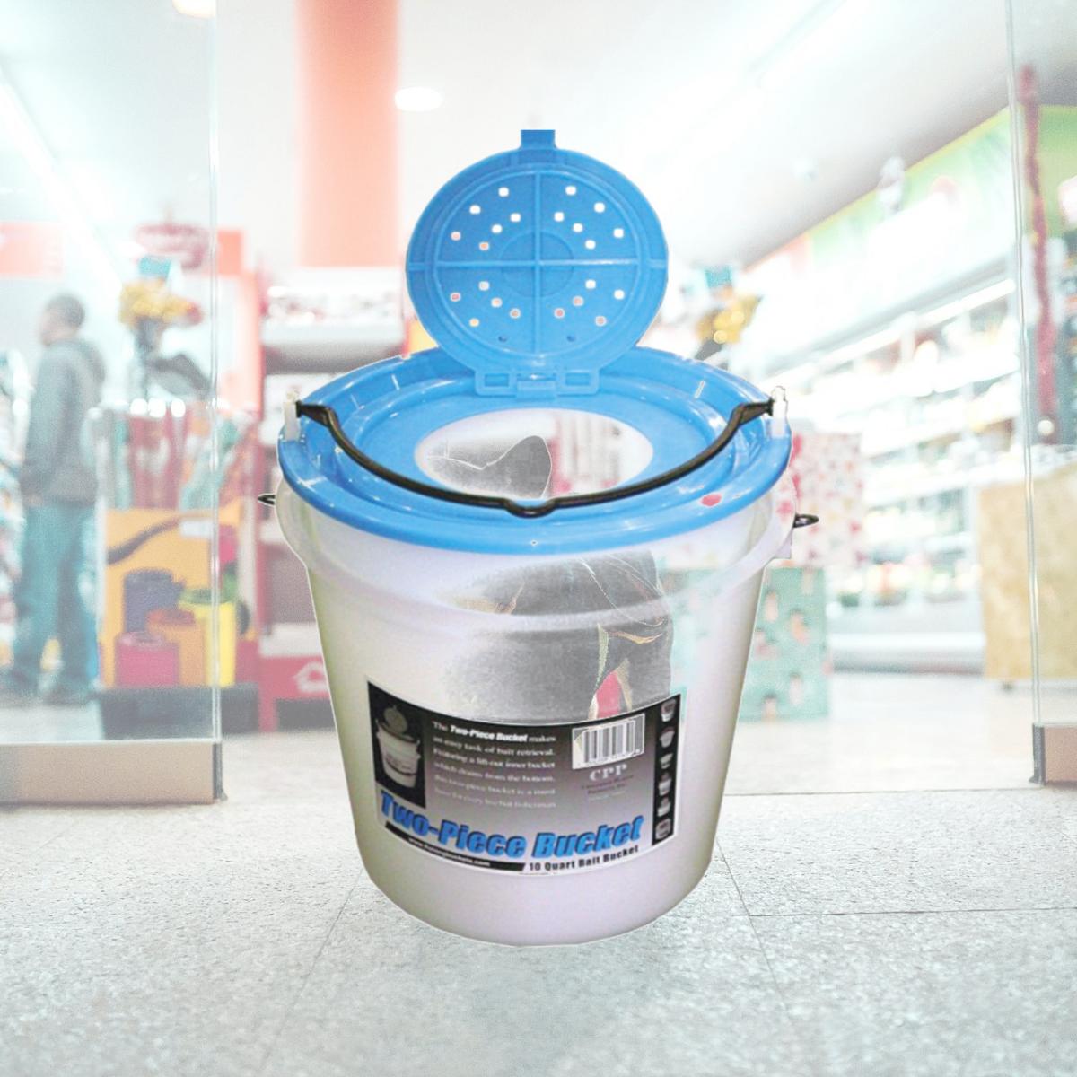 Picture of Challenge Plastics 50165 10 Quart Bait Bucket - 2 Piece