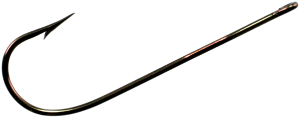 856BL-2 Aberdeen Fishing Hooks Size 2 in Bronze - Pack of 50