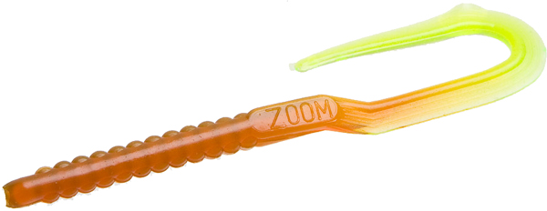 6 in. U-Tale Worm in Motoroil Chartreuse - Pack of 20