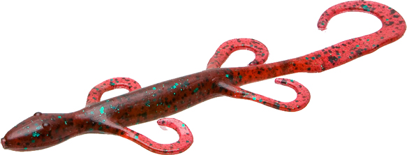 6 in. Lizard Bait in Red Bug - Pack of 9