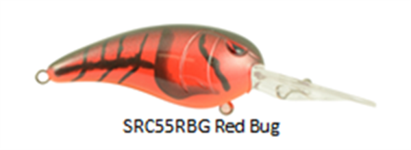 Picture of SPRO SRC55RBG Rock Crawler 55 Red Bug Lure