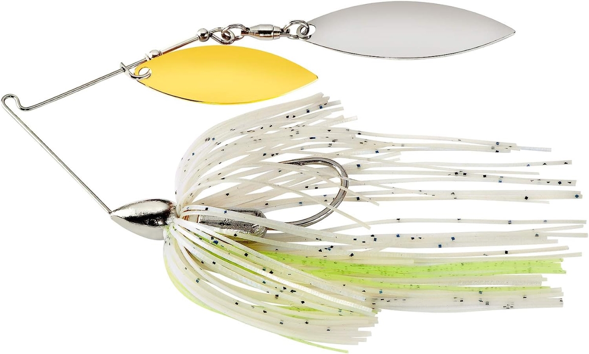 WE12SENW08 Screamin Nickel Frame Double Willow Spinnerbait, Blue Herring