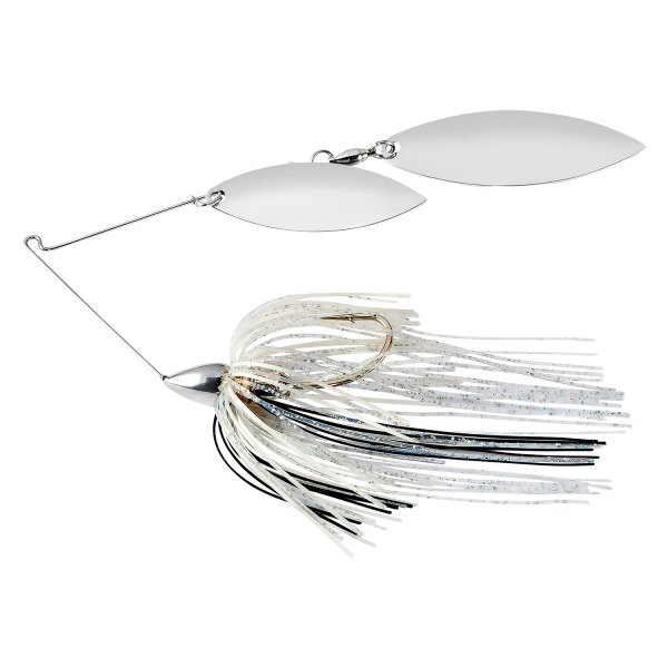 Nickel Frame Double Willow Spinnerbait Silver Shiner Fishing Lure
