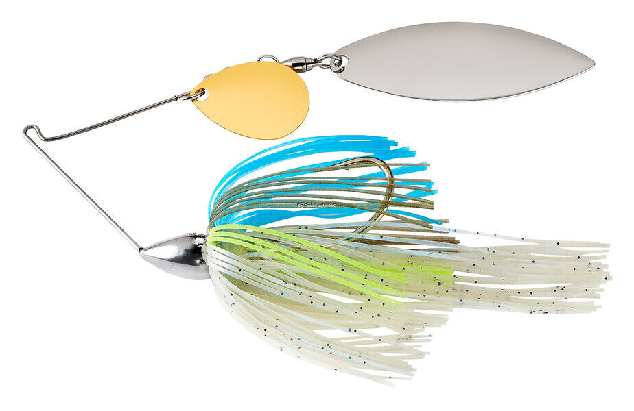 Nickel Frame Tandem Willow Spinnerbait Sexxy Shad Fishing Lure