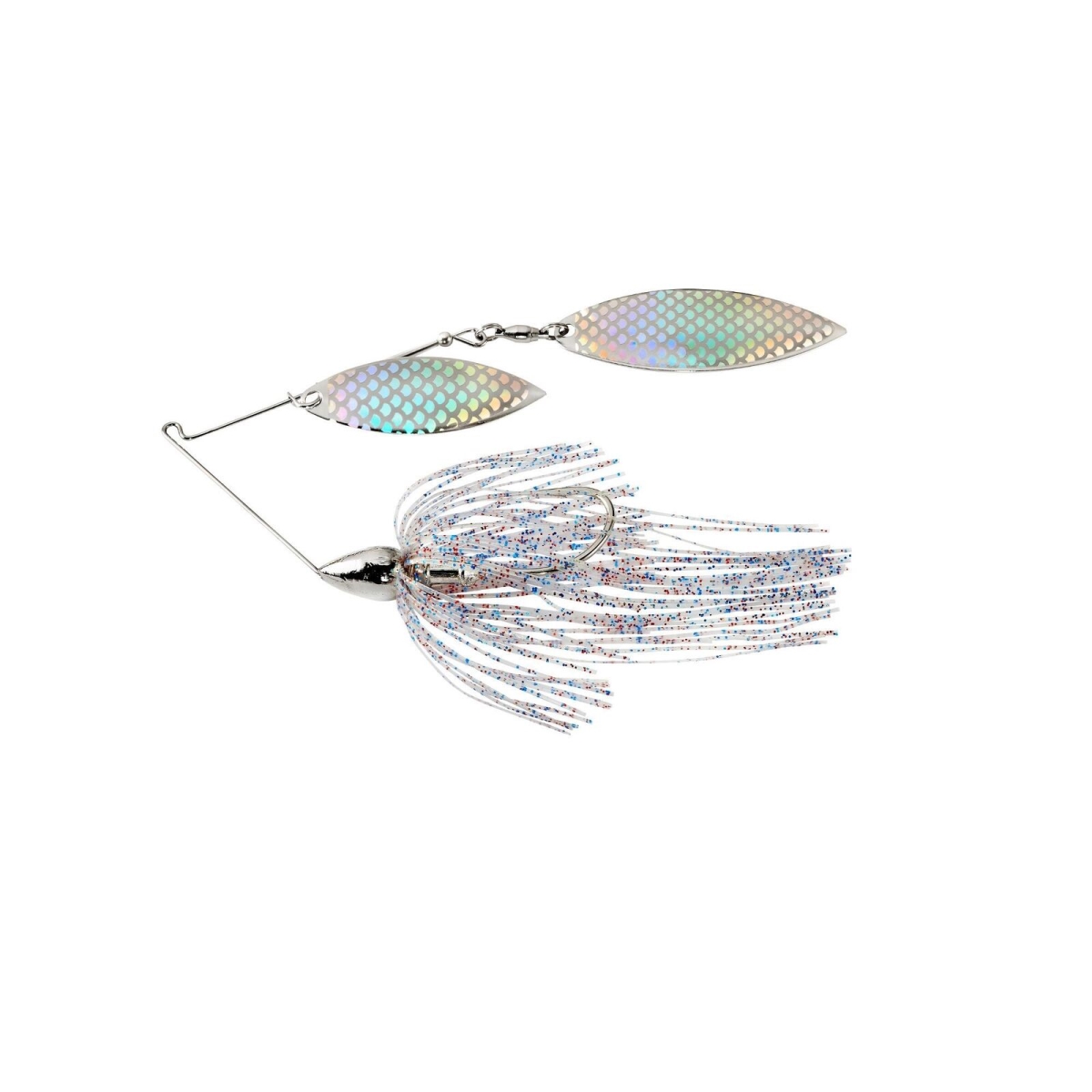War Eagle Double Willow Spinnerbaits - 3/8 oz. - Nickel Frame - Firecracker