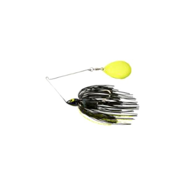 WE34PSC37 Night Time Painted Head Single Col Spinnerbait Black & Chartreuse Fishing Lure