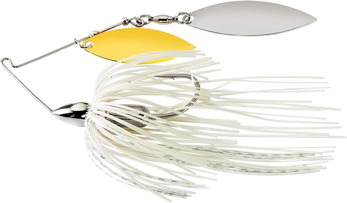 War Eagle Screamin' Eagle Double Willow Spinnerbait - Nickel Frame - White Silver - 1/2 oz.