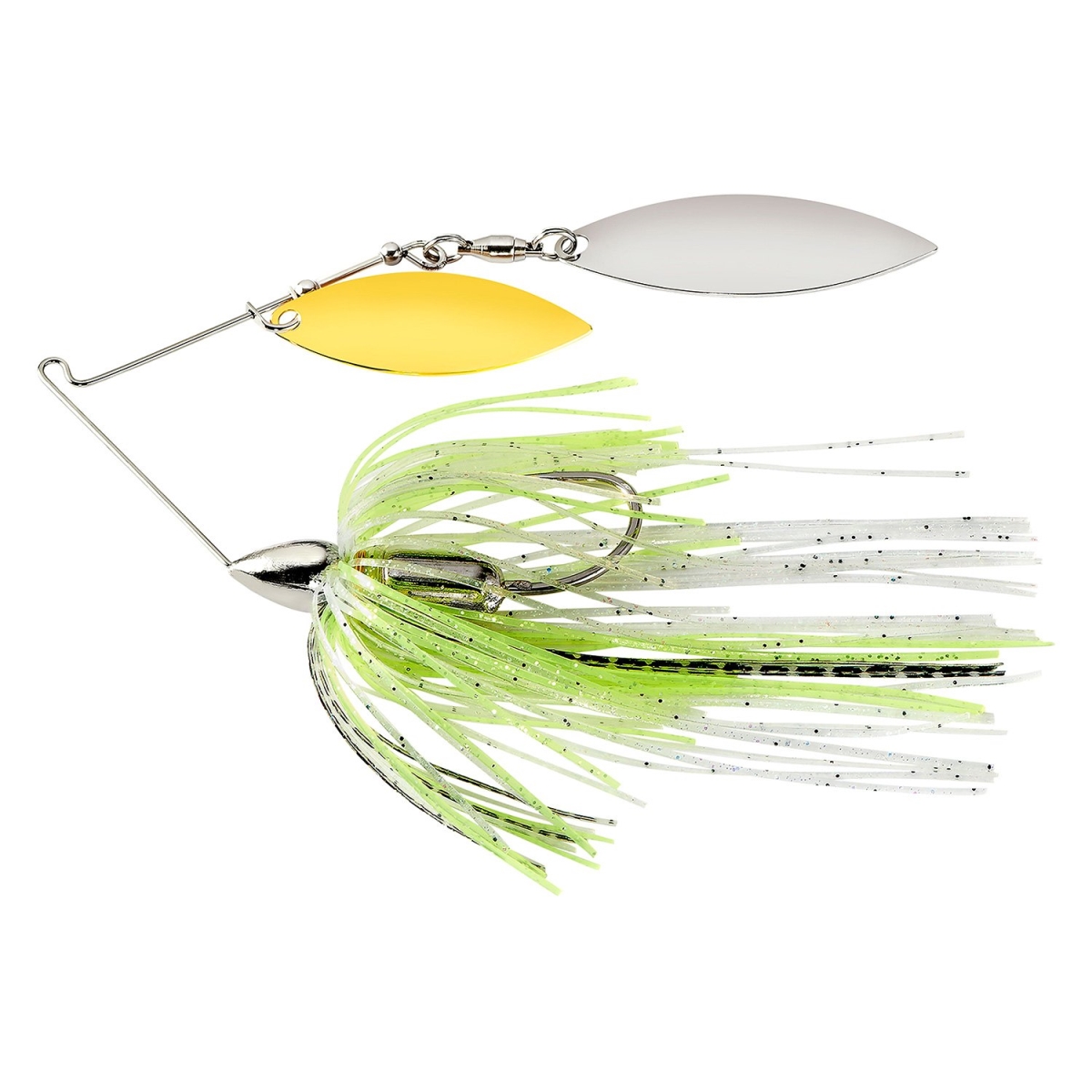 WE12SENW09 Screamin Eagle Nickel Frame Double Willow Spot Remover Spinnerbait Fishing Lure
