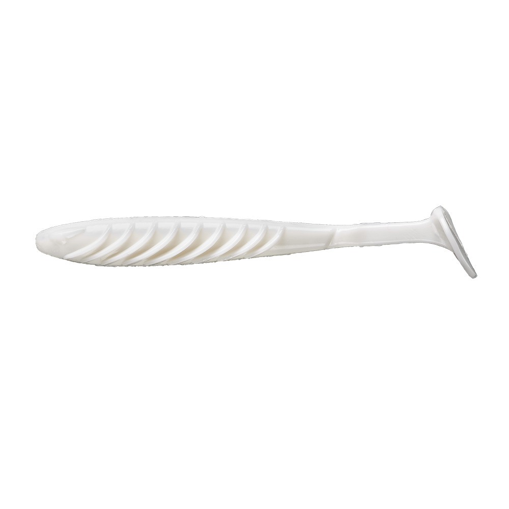YPL427 4 in. Pulse White Fishing Lure - 8 Count