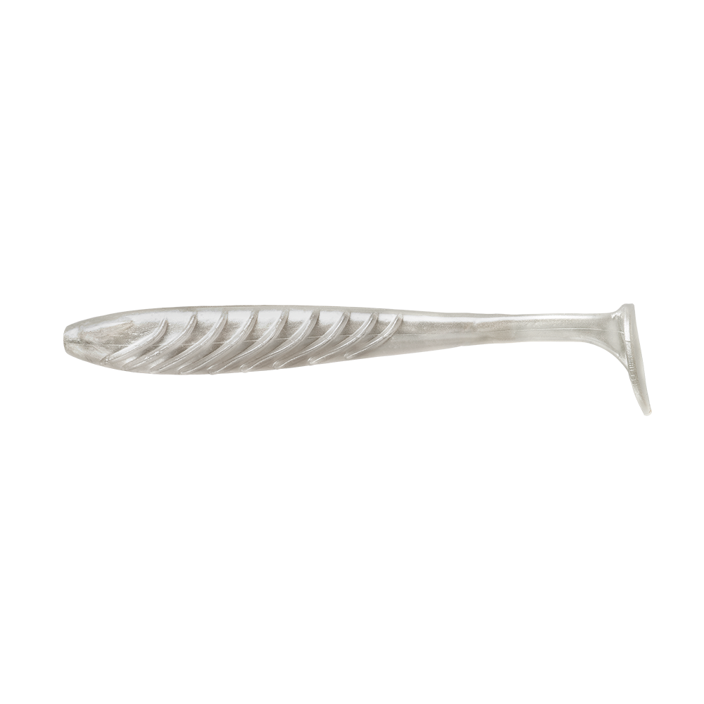 YPL483 4 in. Pulse Pearl White Fishing Lure - 8 Count