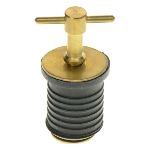 1 in. Brass Drain Twist Plug