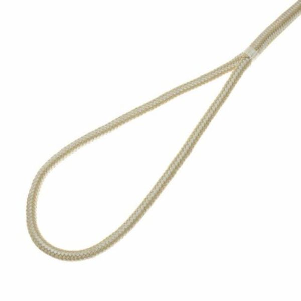 0.5 in. x 15 ft. Duble Braid Gold & White Dock Line with 12 in. Eye