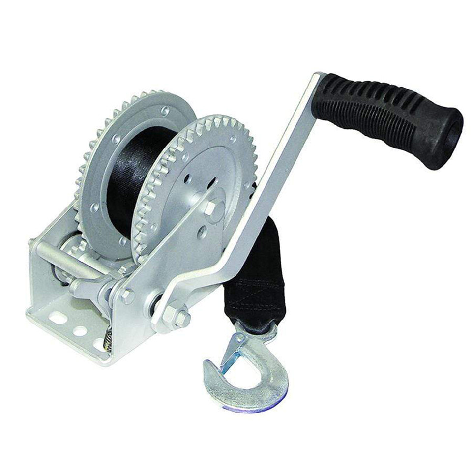 2 in. x 20 ft. 1000 lbs 2Way Dichromat Trailr Winch with Zinc Hook