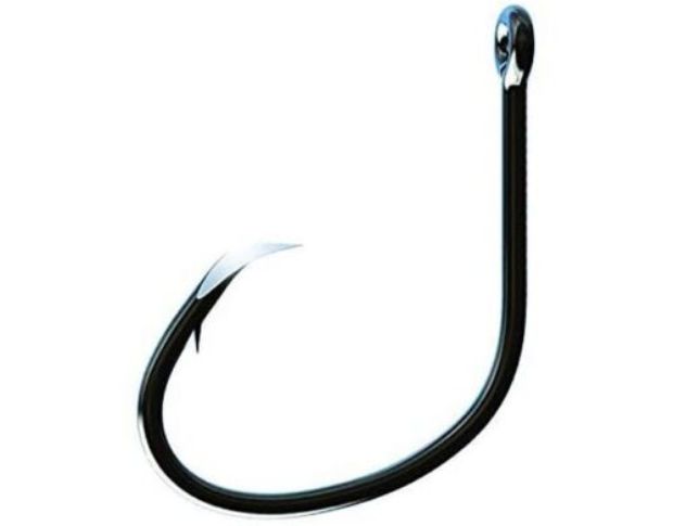 TK3XL70 Lancet Circle Trokar Point Offset Fishing Hook Black