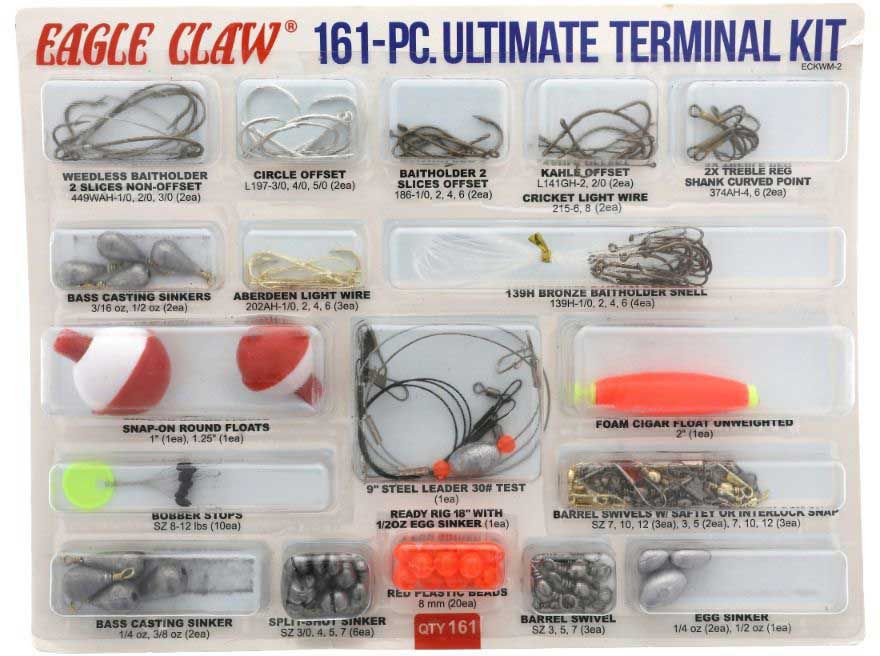 Ultimate Terminal Fishing Hook Kit - 161 Piece